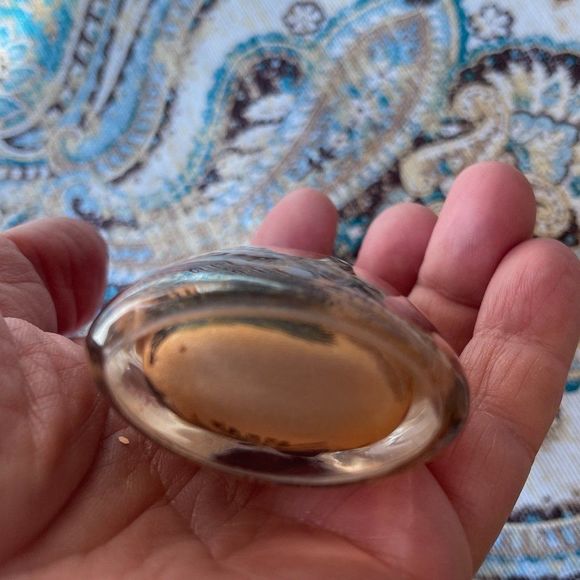 Vintage JAPANESE REVERSE PAINTED PAPERWEIGHT intricately detailed town scene - Picture 2 of 8